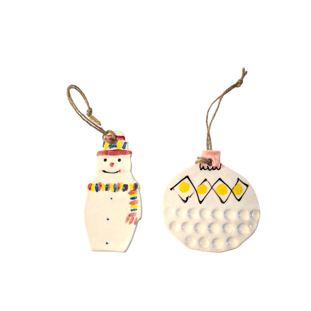 Christmas Baubles and Snowman Bauble Design for a festive Christmas Decorations 
