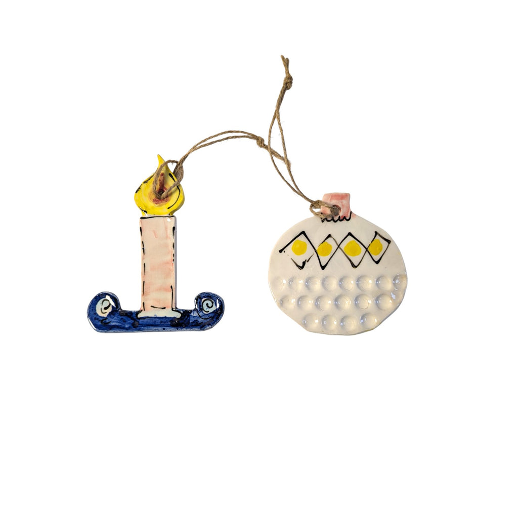 Christmas Baubles and Christmas Candle Bauble Design for a festive Christmas Decorations 