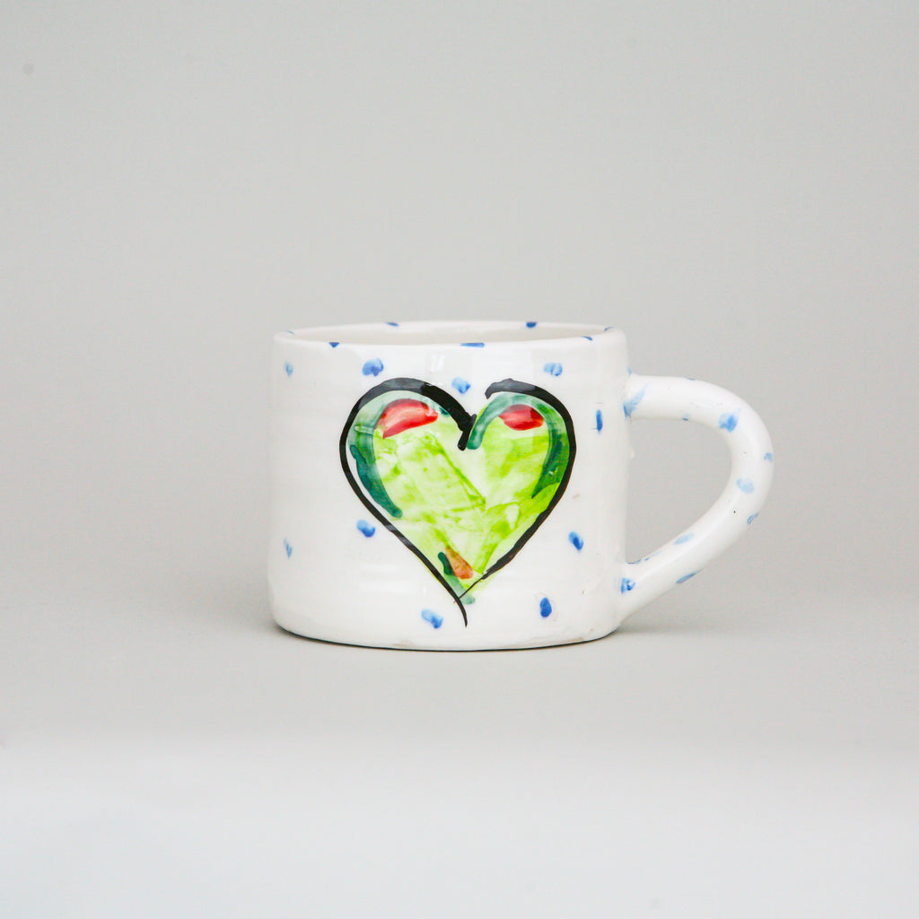 Set of Green Heart Espresso Cup and Hot Chocolate Melt  – Collection Only in Cork