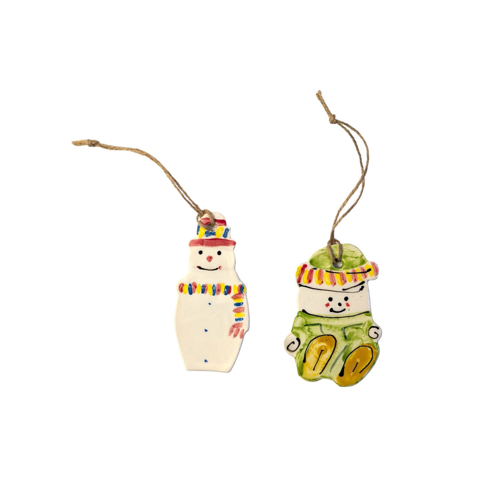 Snowman Christmas Baubles and Santa's Helper Christmas Bauble